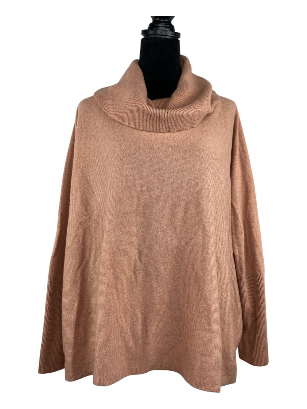 Garnet Hill 100% Cashmere Oversized Cowl Neck Sweater Size Medium